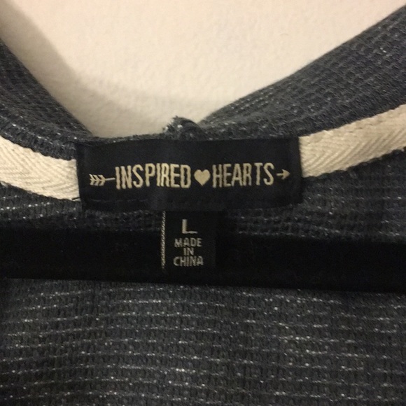 NWOT lace up hoodie - Picture 3 of 4